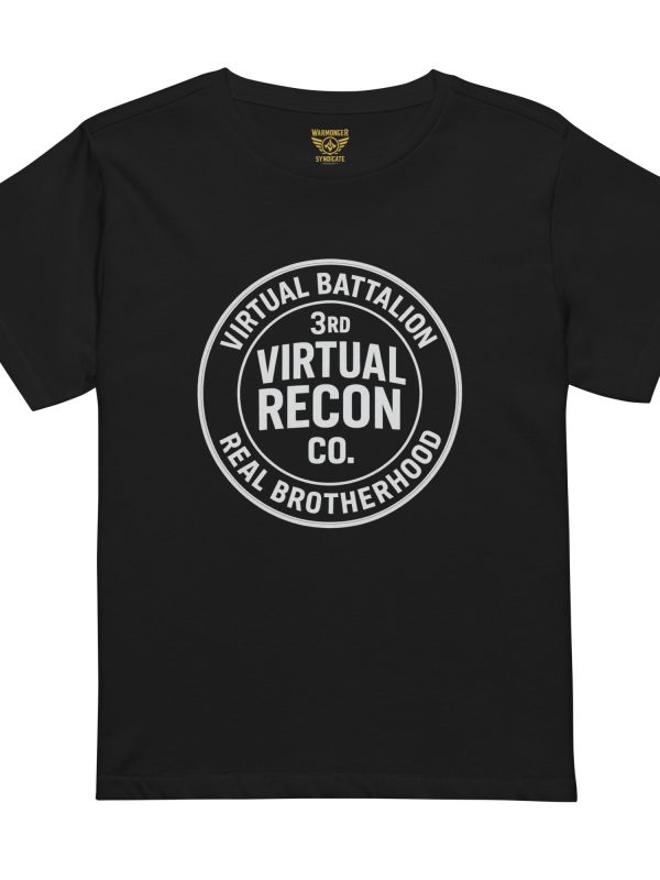 womens-high-waisted-tee-black-front-68c3829587638.jpg Virtual Battalion Real Brotherhood Women’s High-Waisted Tee | Premium | S-XL