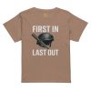 First In Last Out Women’s High-Waisted Tee | Premium | S-XL