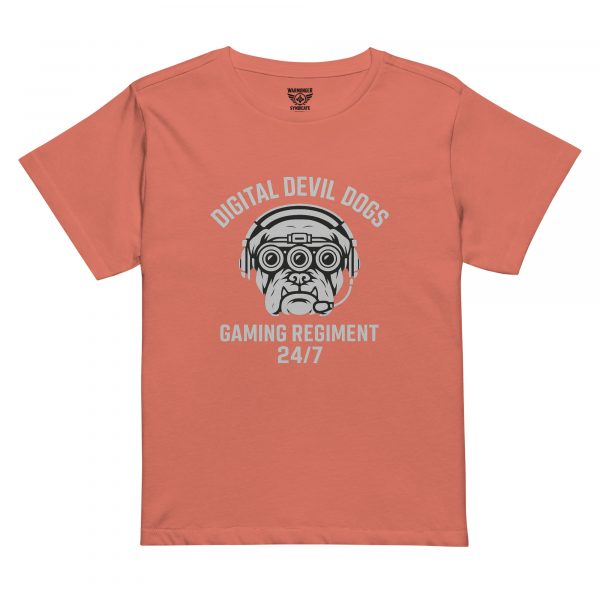 Digital Devil Dogs Women’s High-Waisted Tee | Premium | S-XL
