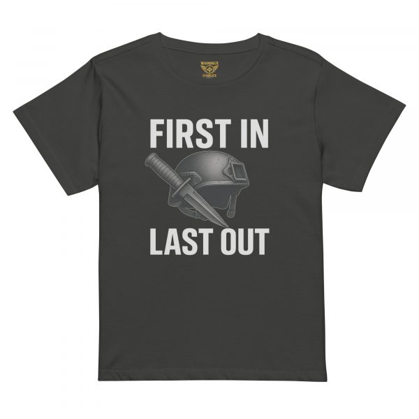 First In Last Out Women’s High-Waisted Tee | Premium | S-XL