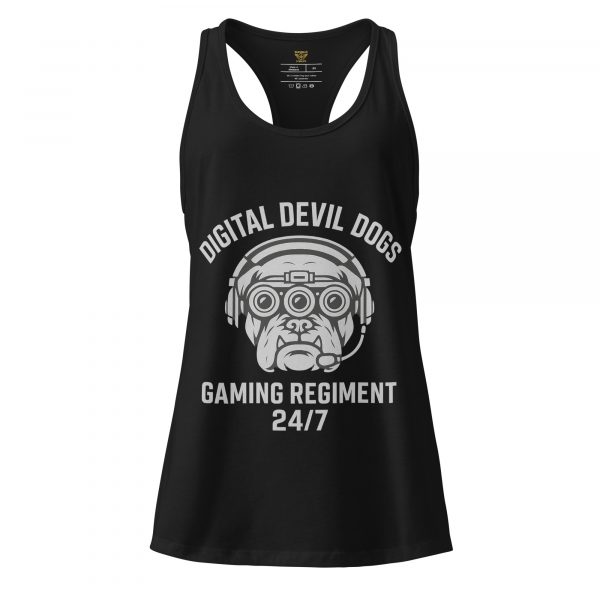 Digital Devil Dogs Women’s Fitted Racerback Tank Top | Select  | XS-2X
