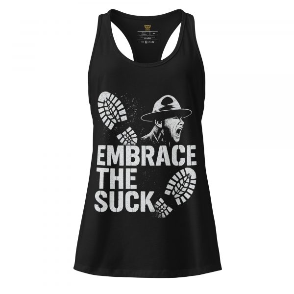 Embrace The Suck Women’s Fitted Racerback Tank Top | Select | XS-2X
