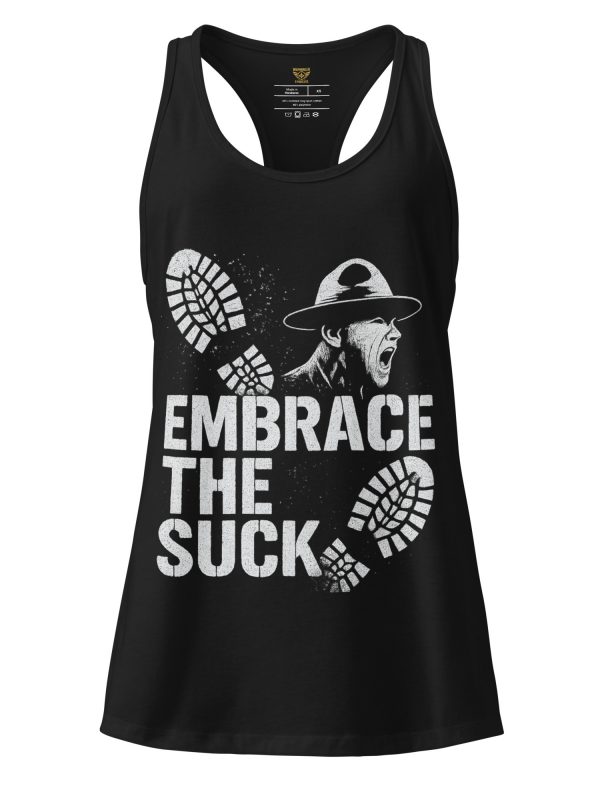 Embrace The Suck Women’s Fitted Racerback Tank Top | Select | XS-2X
