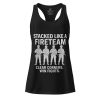 Stacked Like A Fireteam Women’s Fitted Racerback Tank Top | Select | XS-2X