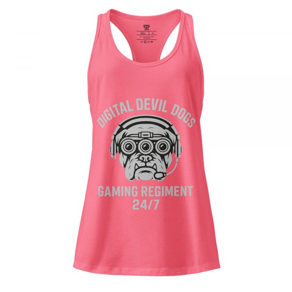 Digital Devil Dogs Women’s Fitted Racerback Tank Top | Select  | XS-2X