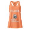 0% Luck 100% Discipline Women’s Fitted Racerback Tank Top | Select | XS-2X