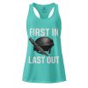 First In Last Out Women’s Fitted Racerback Tank Top | Select | XS-2X