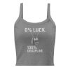 0% Luck 100% Discipline Women’s Micro-Rib Tank Top | Premium | XS-2X
