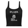0% Luck 100% Discipline Women’s Micro-Rib Tank Top | Premium | XS-2X