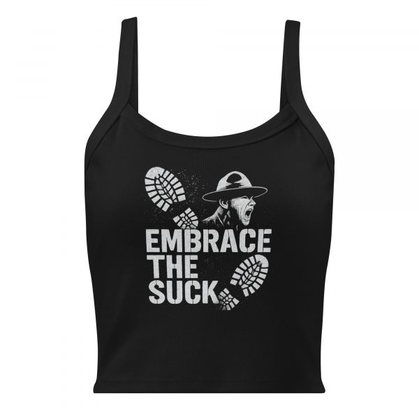Embrace The Suck Women’s Micro-Rib Tank Top | Premium | XS-2X