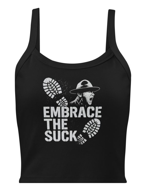 Embrace The Suck Women’s Micro-Rib Tank Top | Premium | XS-2X