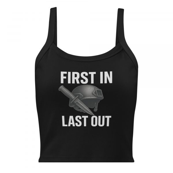 First In Last Out Women’s Micro-Rib Tank Top | Premium | XS-2X
