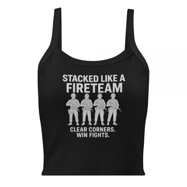 Stacked Like A Fireteam Women’s Micro-Rib Tank Top | Premium | XS-2X