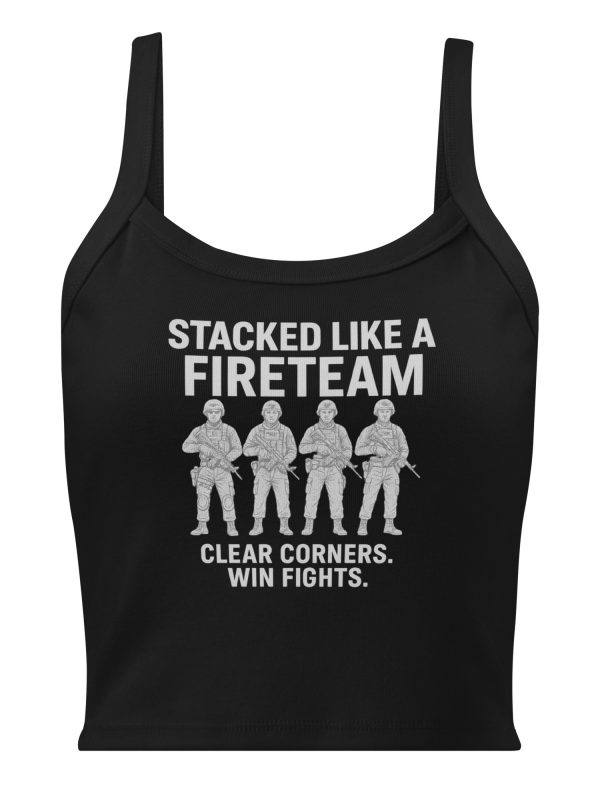 womens-micro-rib-tank-top-solid-black-blend-front-68c3b43e97378.jpg Stacked Like A Fireteam Women’s Micro-Rib Tank Top | Premium | XS-2X
