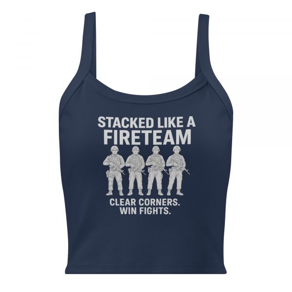 Stacked Like A Fireteam Women’s Micro-Rib Tank Top | Premium | XS-2X