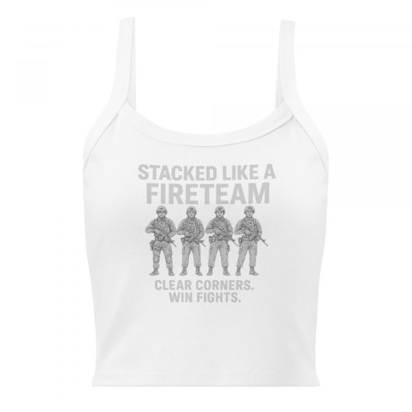 Stacked Like A Fireteam Women’s Micro-Rib Tank Top | Premium | XS-2X
