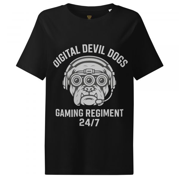 Digital Devil Dogs Women’s Ribbed Neck Tee | Organic | S-2X