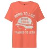 Born To Lag Trained To Lead Women’s Ribbed Neck Tee | Organic | S-2X