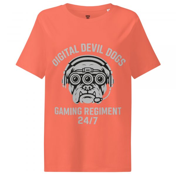 Digital Devil Dogs Women’s Ribbed Neck Tee | Organic | S-2X