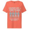 womens-organic-ribbed-neck-t-shirt-fiesta-front-68c3a3784f7a0.jpg Stacked Like A Fireteam Women’s Ribbed Neck Tee | Organic | S-2X