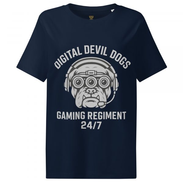 Digital Devil Dogs Women’s Ribbed Neck Tee | Organic | S-2X