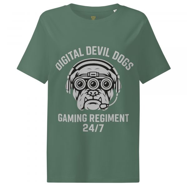Digital Devil Dogs Women’s Ribbed Neck Tee | Organic | S-2X