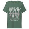 womens-organic-ribbed-neck-t-shirt-green-bay-front-68c3a3784ebde.jpg Stacked Like A Fireteam Women’s Ribbed Neck Tee | Organic | S-2X