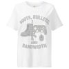 Boots, Bullets, and Bandwidth Women’s Ribbed Neck Tee | Organic | S-2X