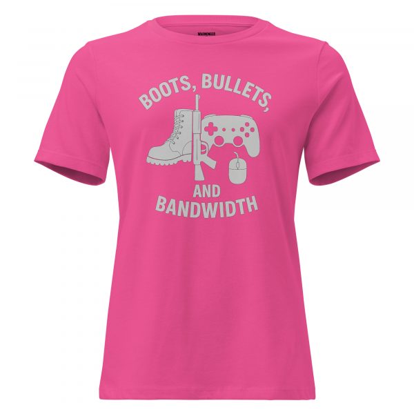 Boots, Bullets, and Bandwidth Women's Relaxed Tee | Premium | S-3X