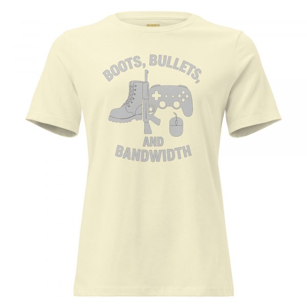Boots, Bullets, and Bandwidth Women's Relaxed Tee | Premium | S-3X