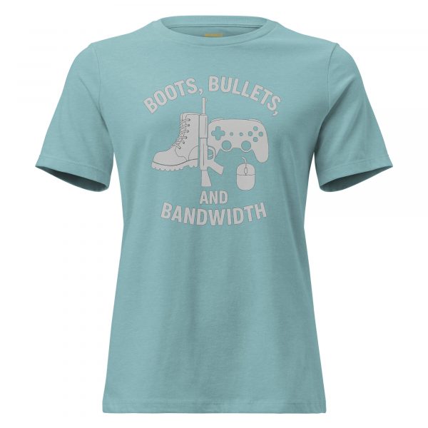 Boots, Bullets, and Bandwidth Women's Relaxed Tee | Premium | S-3X