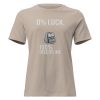 womens-relaxed-t-shirt-heather-stone-front-68c3775da2797.jpg 0% Luck 100% Discipline Women's Relaxed Tee | Premium | S-3X