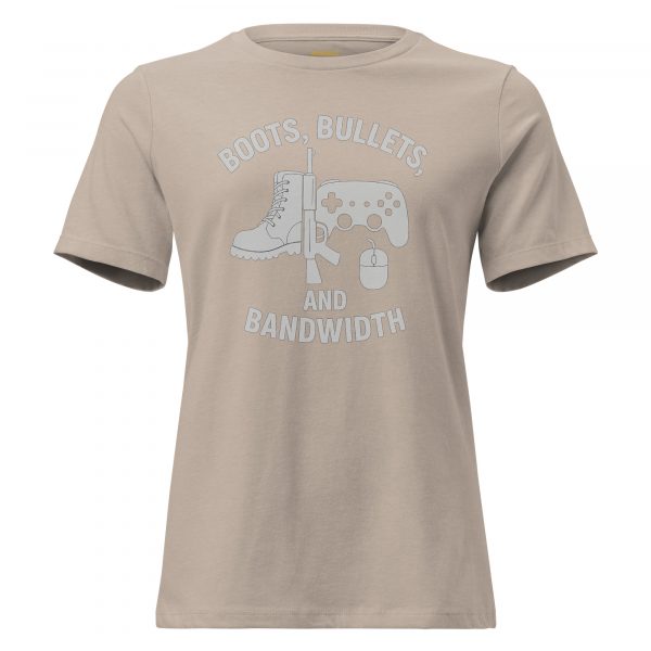 Boots, Bullets, and Bandwidth Women's Relaxed Tee | Premium | S-3X