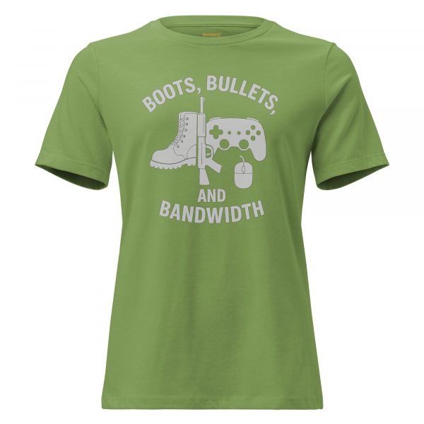 Boots, Bullets, and Bandwidth Women's Relaxed Tee | Premium | S-3X