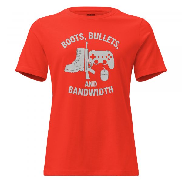 Boots, Bullets, and Bandwidth Women's Relaxed Tee | Premium | S-3X