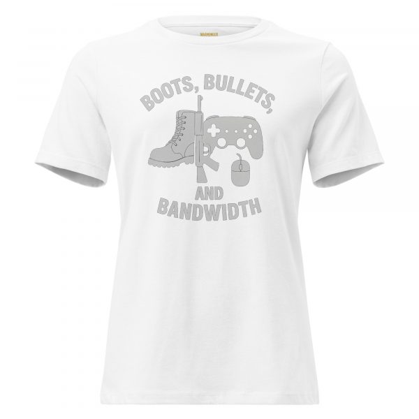 Boots, Bullets, and Bandwidth Women's Relaxed Tee | Premium | S-3X