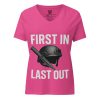 First In Last Out Women's Relaxed V-Neck | Premium | S-2X