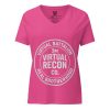 Virtual Battalion Real Brotherhood Women's Relaxed V-Neck | Premium | S-2X