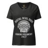 Digital Devil Dogs Women's Relaxed V-Neck | Premium | S-2X