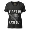 First In Last Out Women's Relaxed V-Neck | Premium | S-2X
