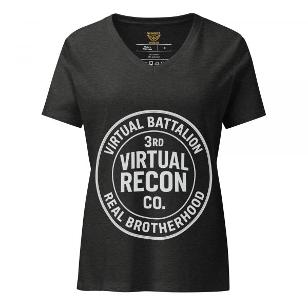 Virtual Battalion Real Brotherhood Women's Relaxed V-Neck | Premium | S-2X