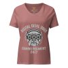 Digital Devil Dogs Women's Relaxed V-Neck | Premium | S-2X