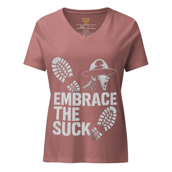 Embrace The Suck Women's Relaxed V-Neck | Premium | S-2X