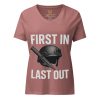 First In Last Out Women's Relaxed V-Neck | Premium | S-2X