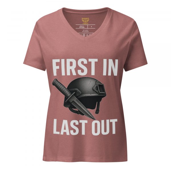 First In Last Out Women's Relaxed V-Neck | Premium | S-2X