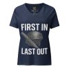 First In Last Out Women's Relaxed V-Neck | Premium | S-2X