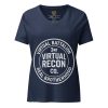 Virtual Battalion Real Brotherhood Women's Relaxed V-Neck | Premium | S-2X