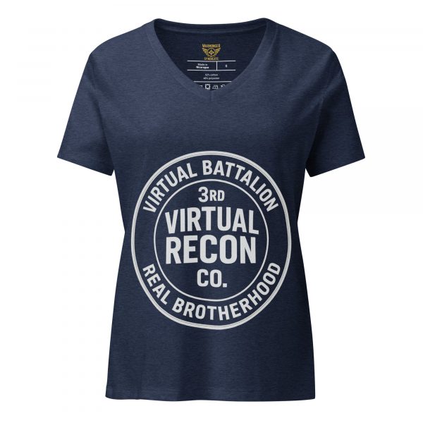 Virtual Battalion Real Brotherhood Women's Relaxed V-Neck | Premium | S-2X