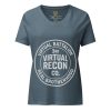 Virtual Battalion Real Brotherhood Women's Relaxed V-Neck | Premium | S-2X