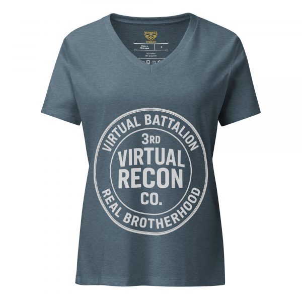 Virtual Battalion Real Brotherhood Women's Relaxed V-Neck | Premium | S-2X